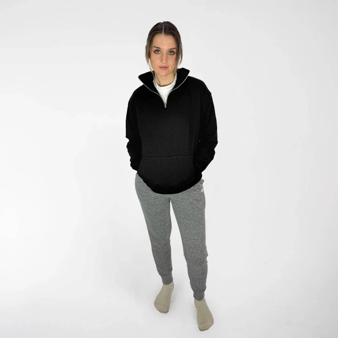 Ladies Quarter Zip Sweatshirt