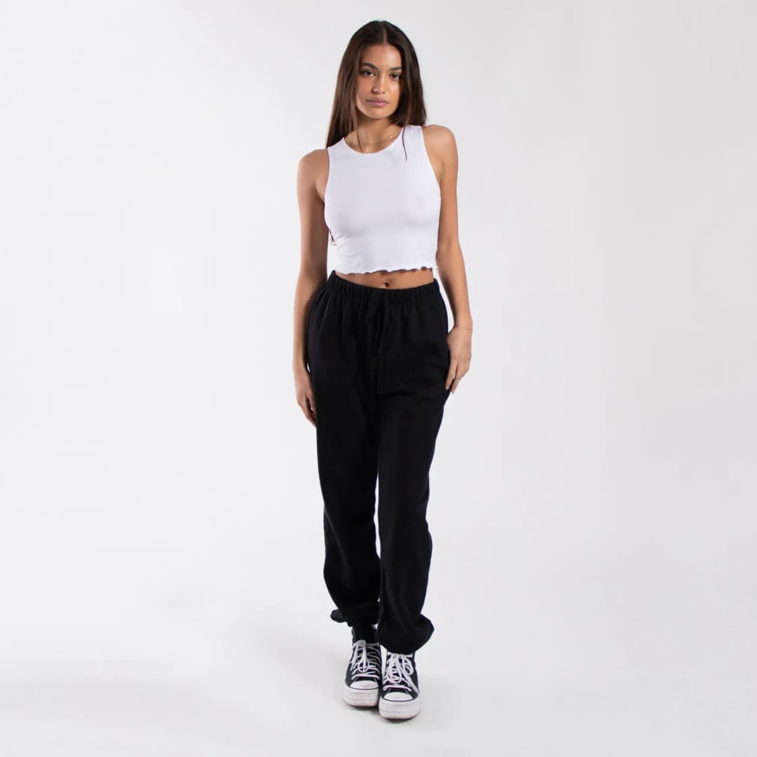 Ladies Lettuce Trim Muscle Tank